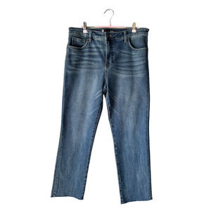 Kut From The Kloth High Rise Reese Fab Ab Ankle Straight Leg Jean Size 12
